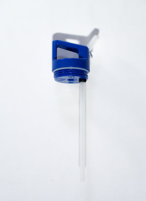 Blue 22-40oz Bottle Straw Lid