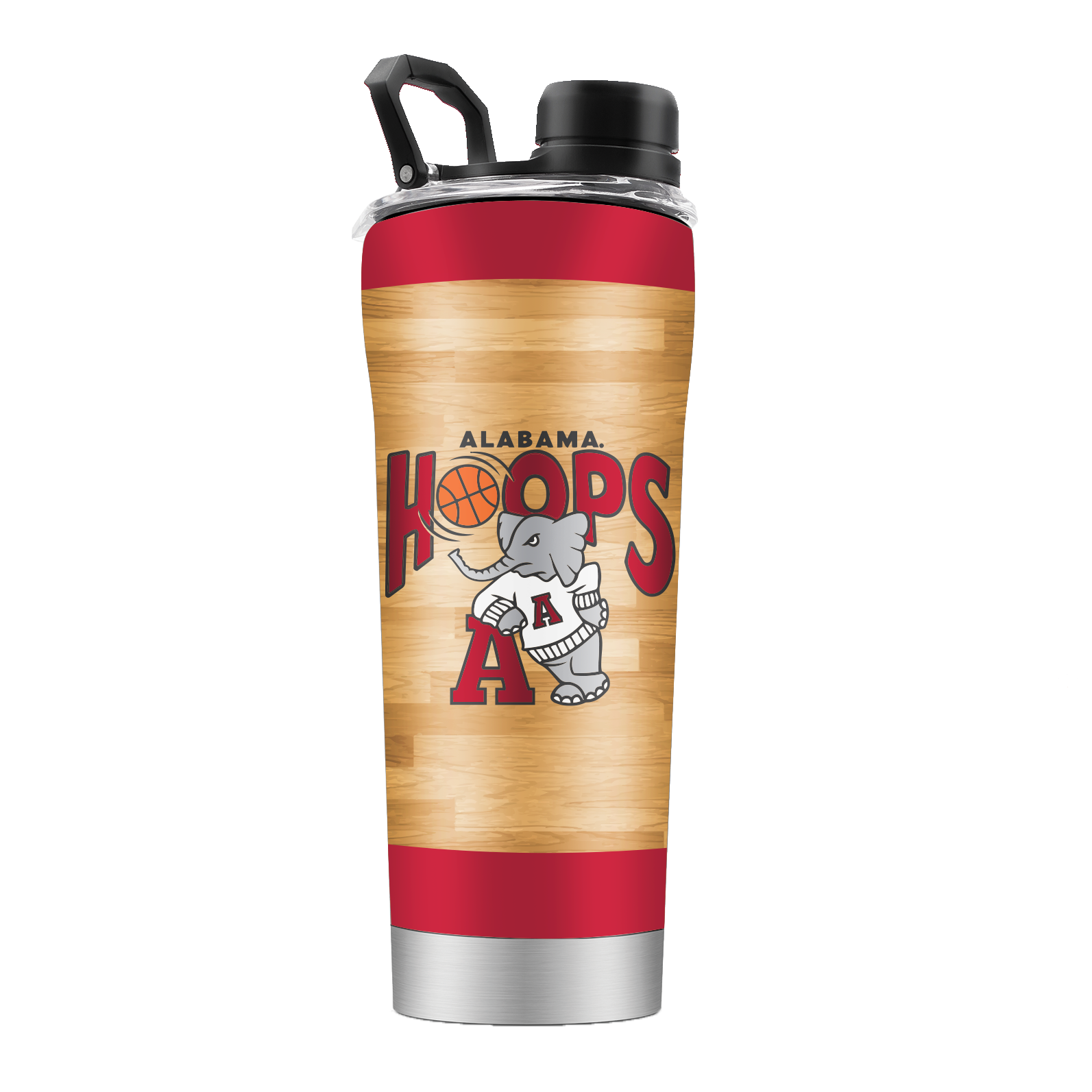 Alabama Basketball Court Stainless Steel Shaker - Vault Collection