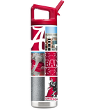 Alabama 22oz College Vault bottle by gametimesidekicks with a white cap and logo, showing the sleek, durable design.