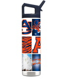 Auburn 22oz College Vault Bottle by gametimesidekicks, white 22-ounce bottle with Auburn University logo and lid shown in the image.