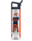 Auburn 22oz Mascot Bottle by gametimesidekicks, featuring Auburn Tigers mascot design and a white lid.