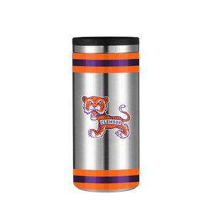 Clemson Vault Collection Stainless Steel Skinny Can Koozie