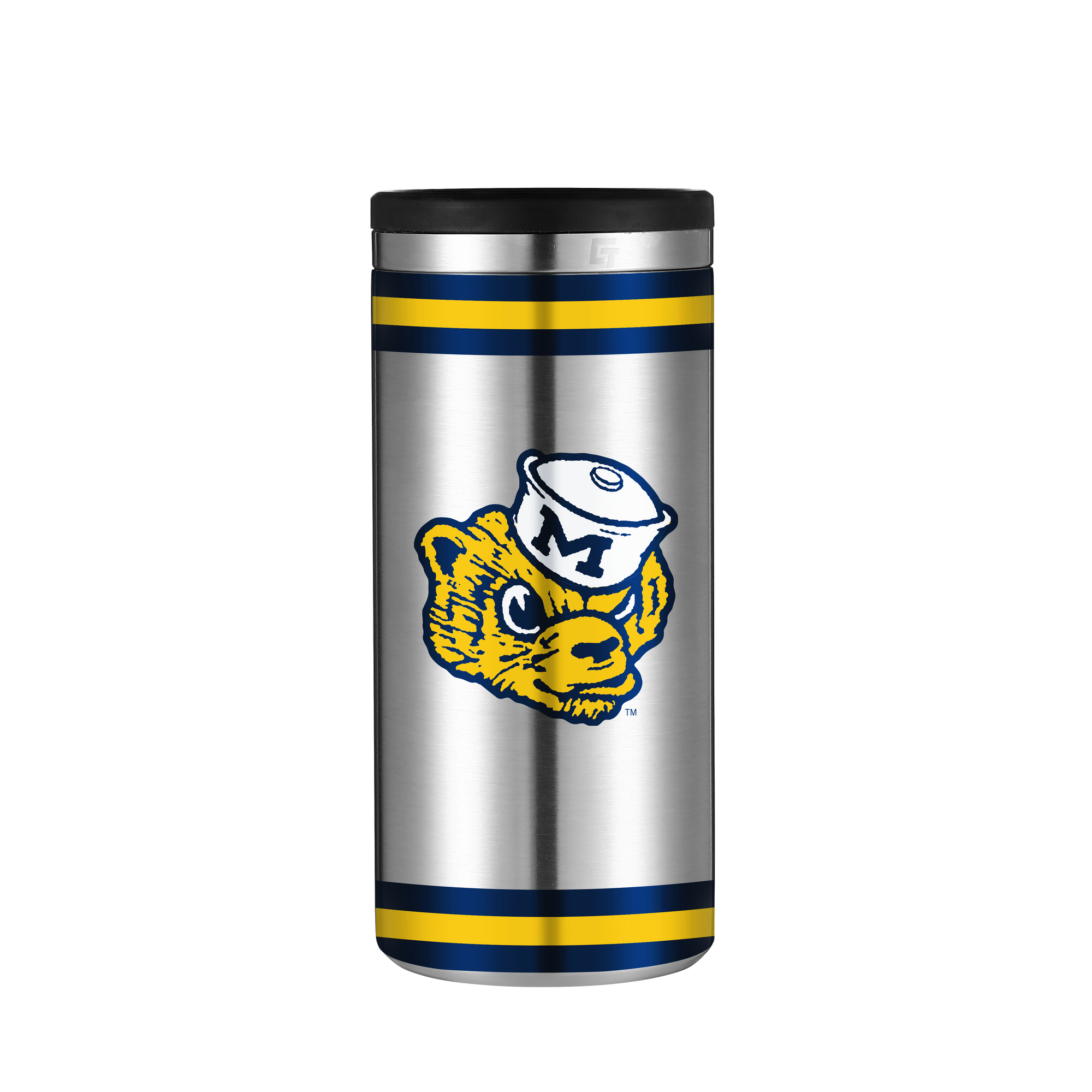 Michigan Vault Collection Stainless Steel Skinny Can Koozie