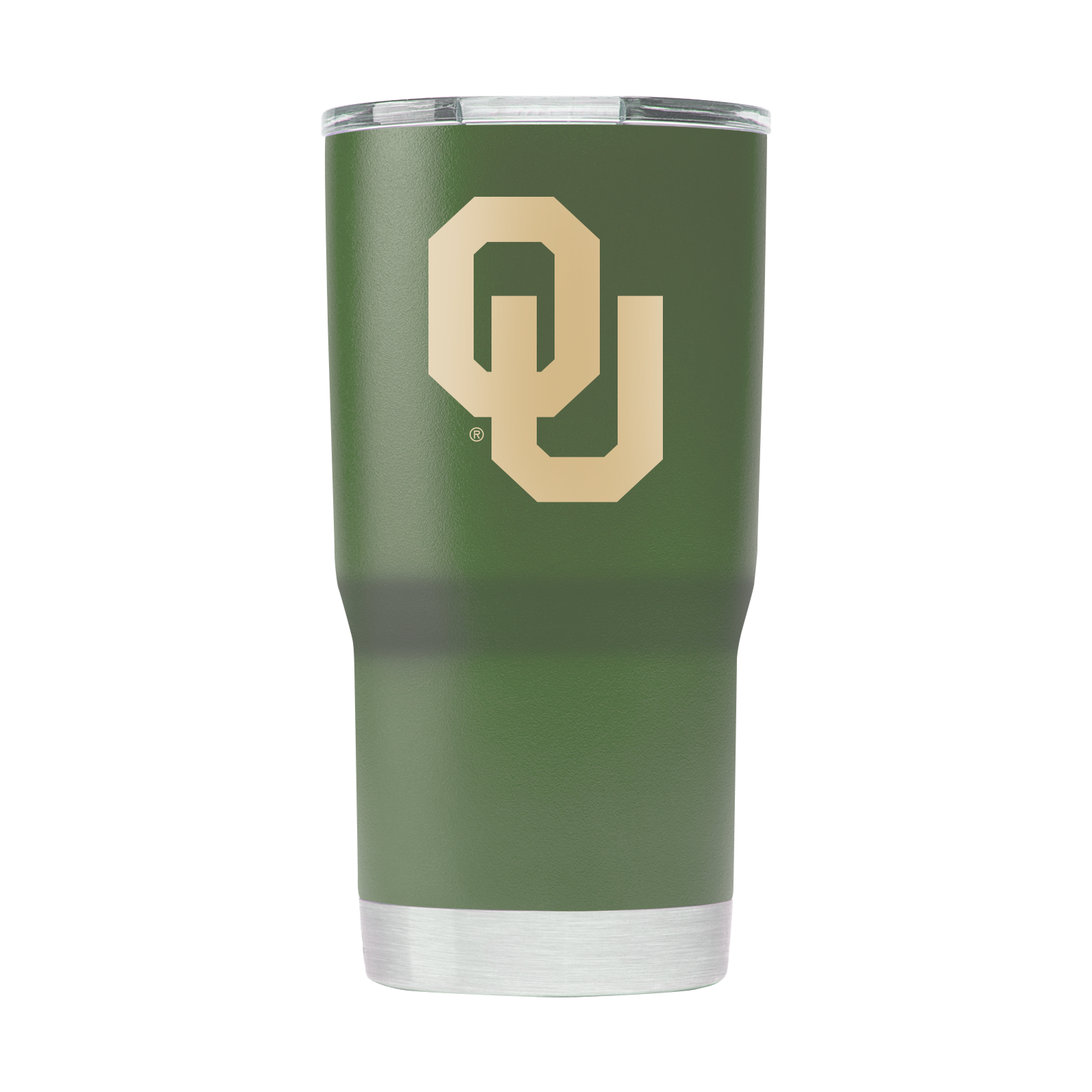 Oklahoma 20oz Olive Green Tumbler - American Flag