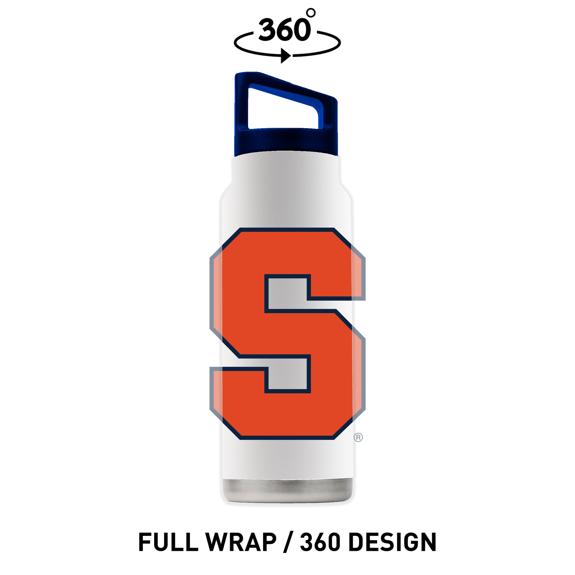Syracuse 40oz White Bottle