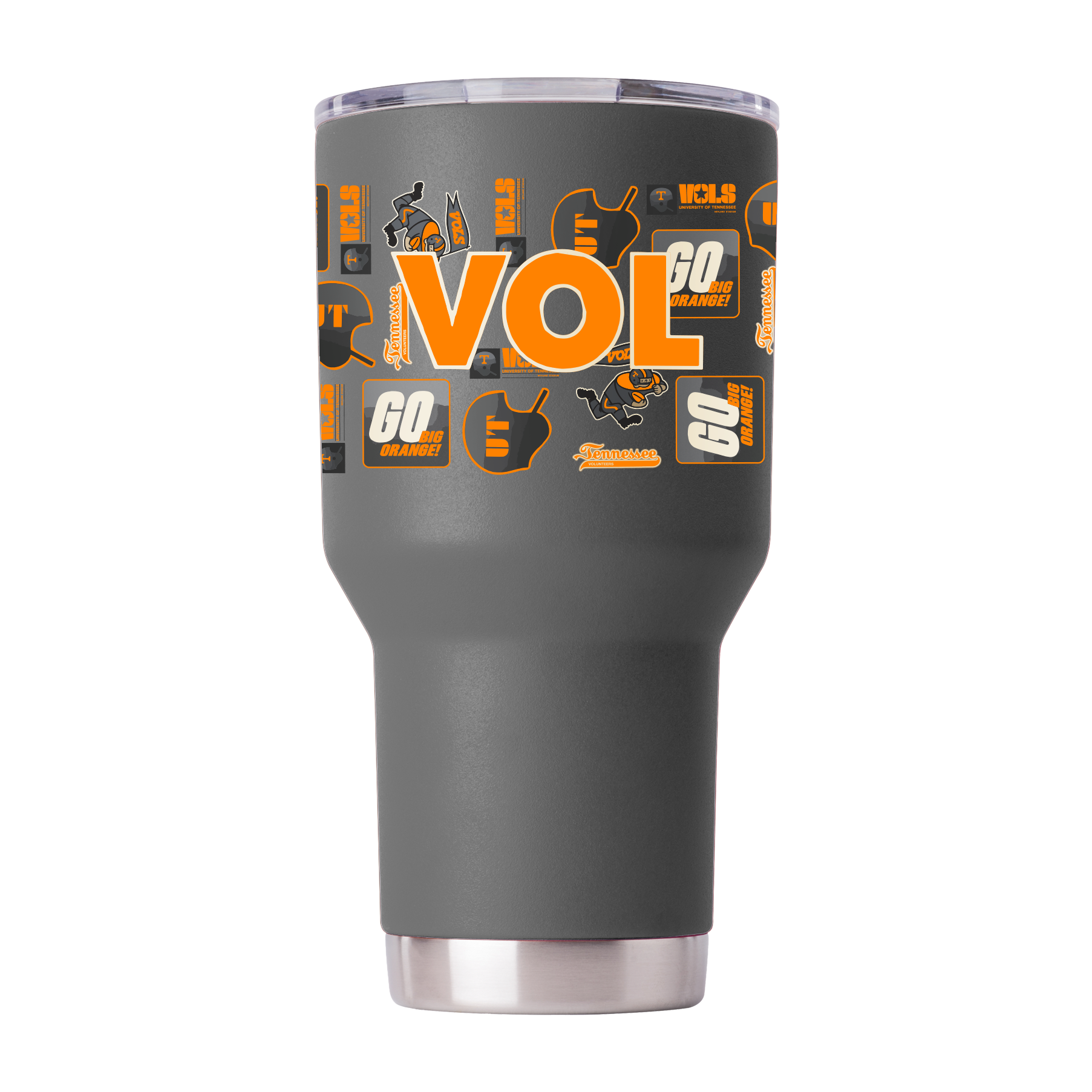 Tennessee 30oz Smokey Grey Tumbler - All Over