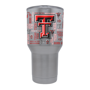 Texas Tech 30oz Red Raiders Stainless Steel Tumbler - All Over