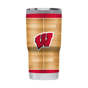 Wisconsin 20oz Basketball Court Tumbler