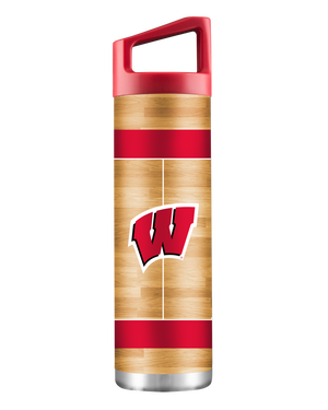Wisconsin 22oz Basketball Court Bottle