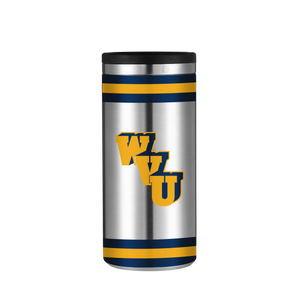 West Virginia University Vault Collection Stainless Steel Skinny Can Koozie