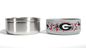 Stainless Steel Pet Bowl - Georgia Bulldogs