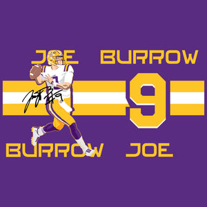 Joe Burrow 20oz Purple Tumbler