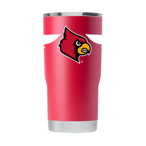 Louisville 20oz Striped Red Stainless Steel Tumbler