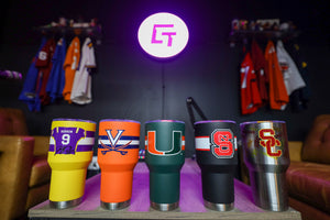 LSU 30oz Yellow National Champs Stainless Steel Tumbler