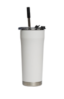 Classic White Straw Tumbler