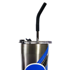Colorado Stainless Steel Straw Tumbler - Floral Design