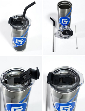 Miami Stainless Steel Straw Tumbler