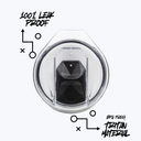 a picture of a black speaker in a clear case