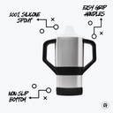 a picture of a coffee cup with instructions on how to use it