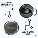 a picture of a stainless steel bottle opener