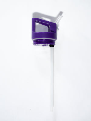 Purple 16oz Bottle Straw Lid