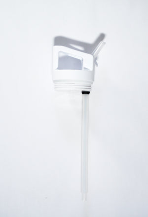 White 22-40oz Bottle Straw Lid