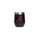 Alabama 12oz Stemless Tumbler Black Logo Wrap