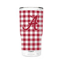 Alabama 16oz 2-Pack Glass Tumblers Gingham