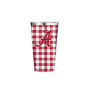 Alabama 16oz Stainless Pint Gingham