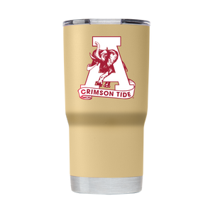 Alabama 20oz College Vault Gold Tumbler