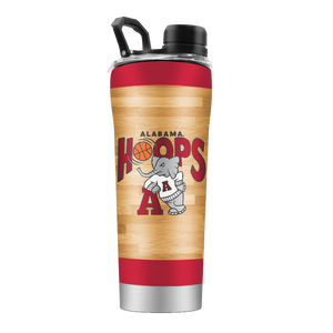 Alabama Basketball Court Stainless Steel Shaker - Vault Collection