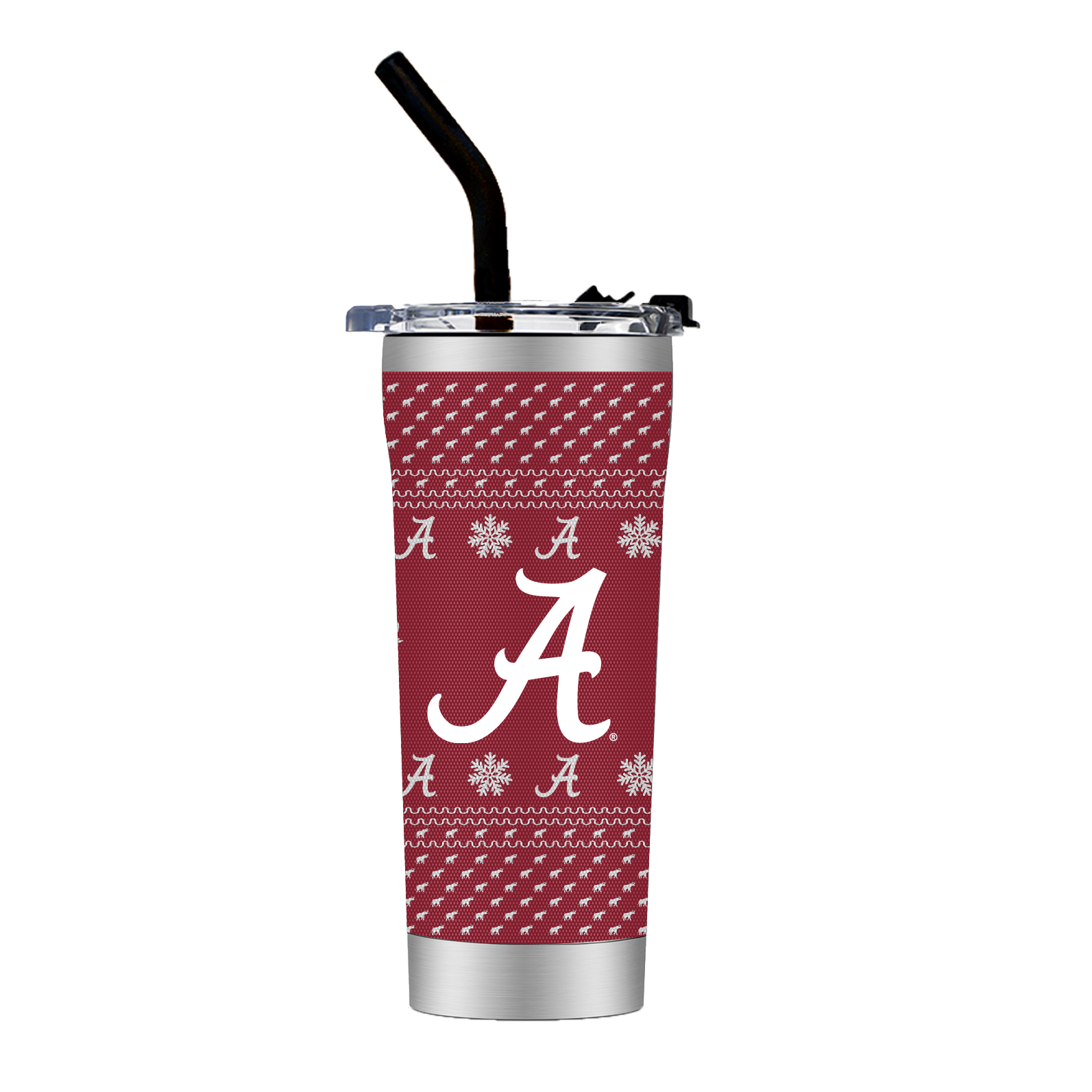 Lot Of 4) Alabama Crimson Tide Thermal Tumblers / Holographic 16 Oz Glasses  Cup