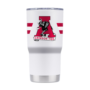 Alabama 20oz College Vault White Tumbler