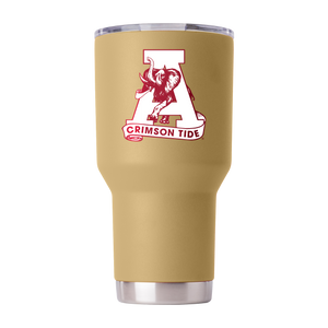 Alabama 30oz College Vault Gold Tumbler