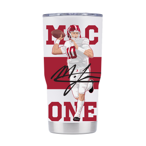 Mac Jones 20oz White Tumbler