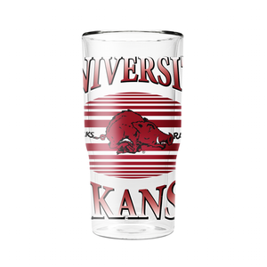 Arkansas College Vault 16oz 2-Pack Glass Tumblers