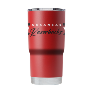 Arkansas 20oz Script Tumbler