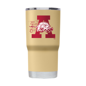 Arkansas 20oz College Vault Gold Tumbler