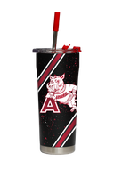 Arkansas College Vault Splatter Straw Tumbler