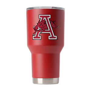 Arkansas 30oz College Vault "Block A" Tumbler