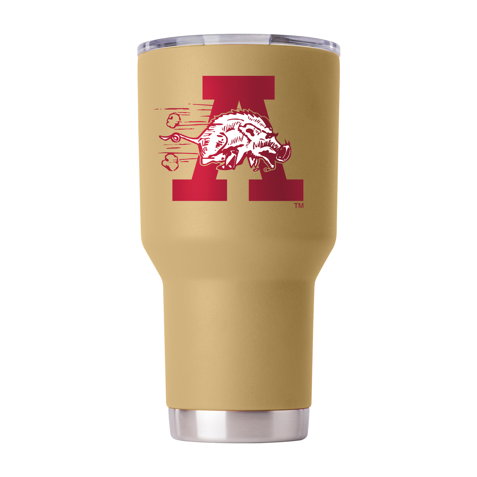 Arkansas 30oz College Vault Gold Tumbler