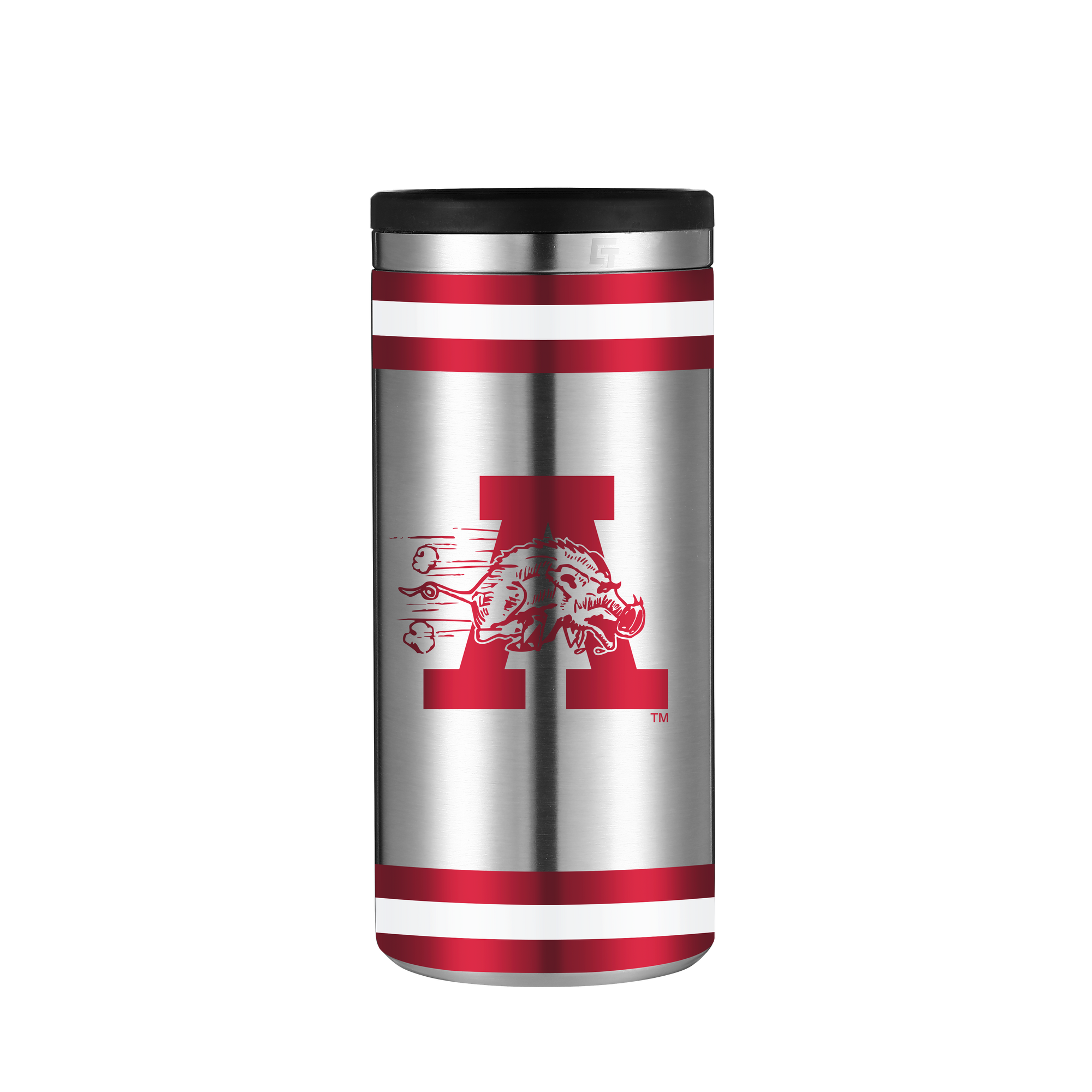Arkansas Vault Collection Stainless Steel Skinny Can Koozie