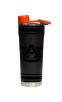 Auburn Matte Black Stainless Steel Shaker Bottle