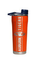 Auburn Laser Etched Orange Stainless Steel Shaker Bottle