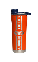 Auburn Laser Etched Orange Stainless Steel Shaker Bottle