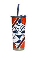 Auburn Straw Tumbler College Vault Splatter
