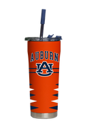 Auburn Straw Tumbler Retro Diamond Cut