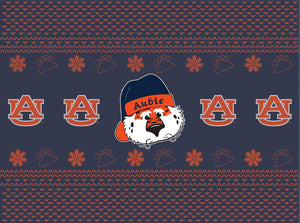 Auburn "Aubie" Straw Tumbler - Christmas Collection