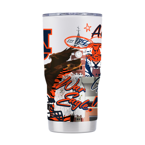 Auburn 20oz Campus Icons Tumbler