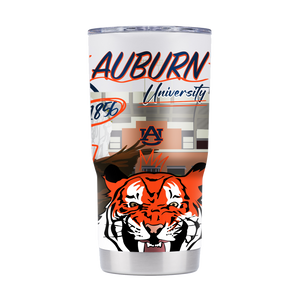 Auburn 20oz Campus Icons Tumbler